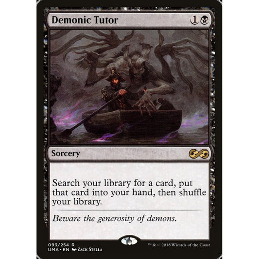 Demonic Tutor rare 93 Magic the Gathering Ultimate Masters