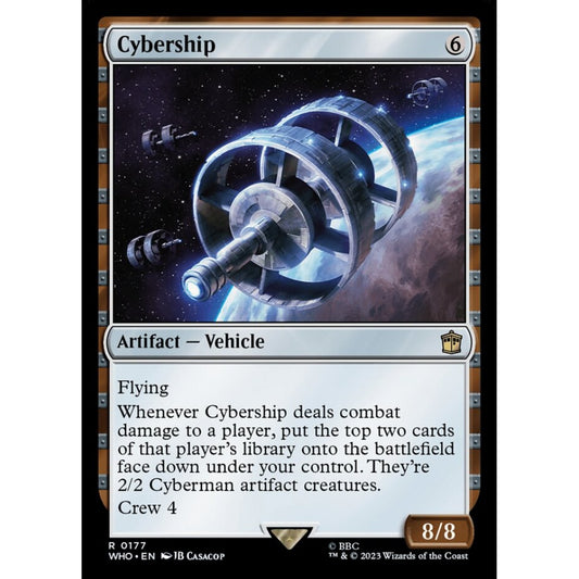 Cybership rare 177 Magic the Gathering Doctor Who