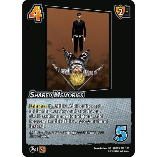 Shared Memories 118/189 AOT03 Universus Attack on Titan: Apocalypse Foundation UC