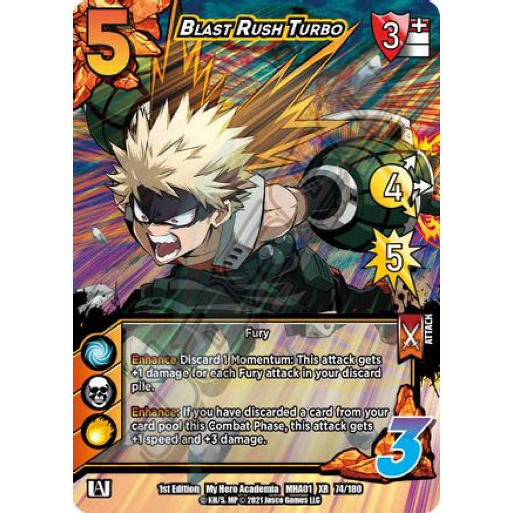 Blast Rush Turbo, 74/180, XR, UniVersus, MHA01 My Hero Academia