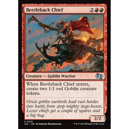 Beetleback Chief, 129, uncommon, Magic: The Gathering, Foundations Jumpstart