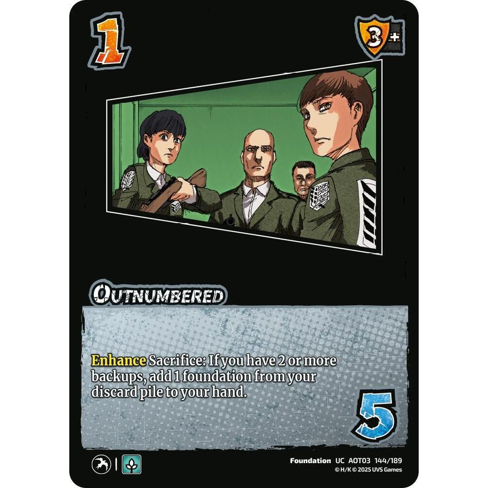 Outnumbered 144/189 AOT03 Universus Attack on Titan: Apocalypse Foundation UC