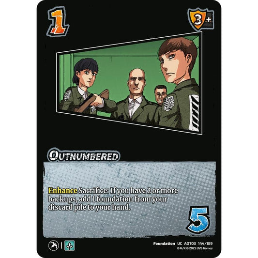 Outnumbered 144/189 AOT03 Universus Attack on Titan: Apocalypse Foundation UC