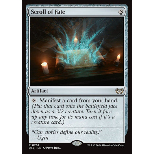 Scroll of Fate, 251, rare, Magic: The Gathering, Duskmourn: House of Horror