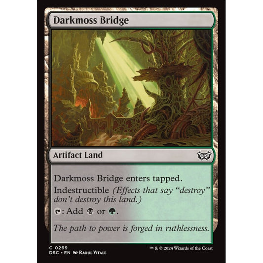 Darkmoss Bridge, 269, common, Magic: The Gathering, Duskmourn: House of Horror