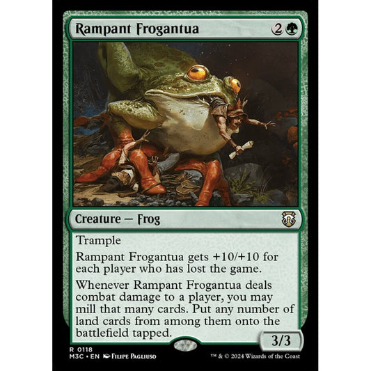 Rampant Frogantua, 118, rare, Magic: The Gathering, Modern Horizons 3