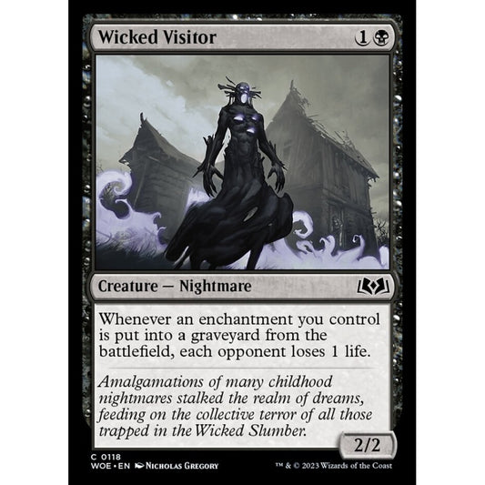 Wicked Visitor, common, 118, Magic the Gathering, Wilds of Eldraine