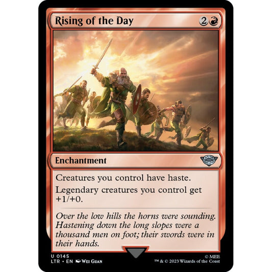 Rising of the Day, uncommon, 145, Magic the Gathering, The Lord of the Rings: Tales of Middle-earth