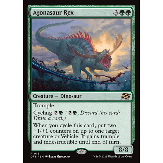 Agonasaur Rex, 151, rare, Magic: The Gathering, Aetherdrift