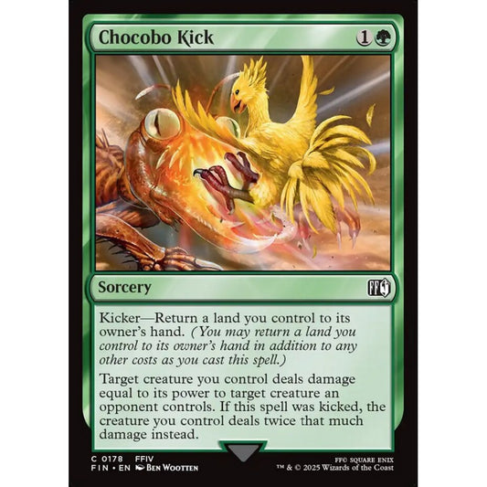Chocobo Kick common 178 Magic the Gathering Final Fantasy