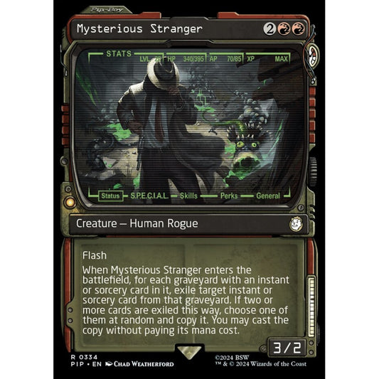 Mysterious Stranger rare 334 Magic the Gathering Fallout