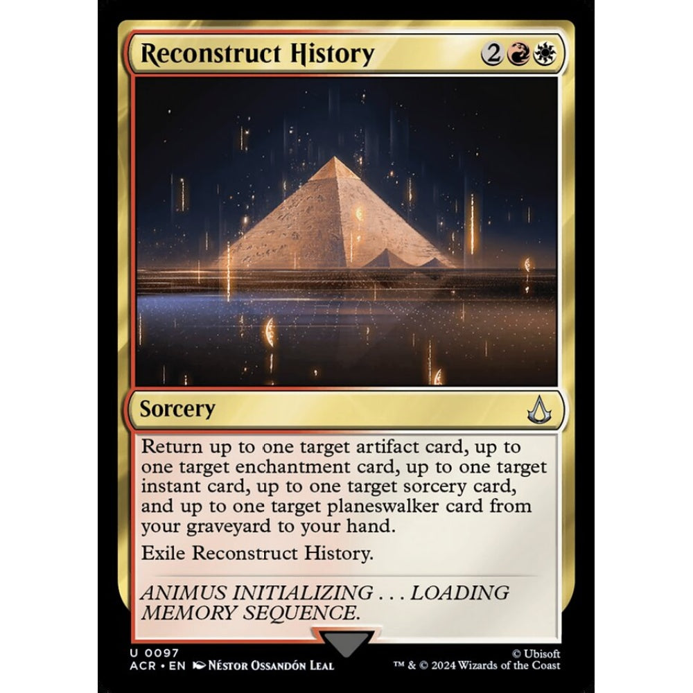 Reconstruct History uncommon 97 Magic the Gathering Assassin's Creed