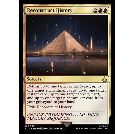 Reconstruct History uncommon 97 Magic the Gathering Assassin's Creed
