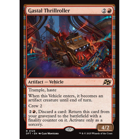 Gastal Thrillroller, 129, rare, Magic: The Gathering, Aetherdrift