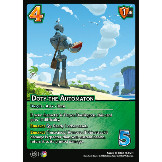 Doty the Automaton, 163/211, CR02, Universus, Critical Role: Heroes Of Exandria, Asset, R