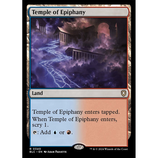 Temple of Epiphany, 340, rare, Magic: The Gathering, Bloomburrow