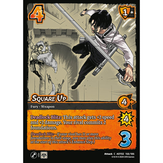 Square Up, 158/186, AOT02, Universus, Attack on Titan: Origins of Power, Attack, C
