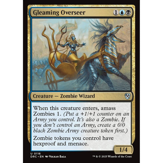 Gleaming Overseer, 116, uncommon, Magic: The Gathering, Aetherdrift Commander