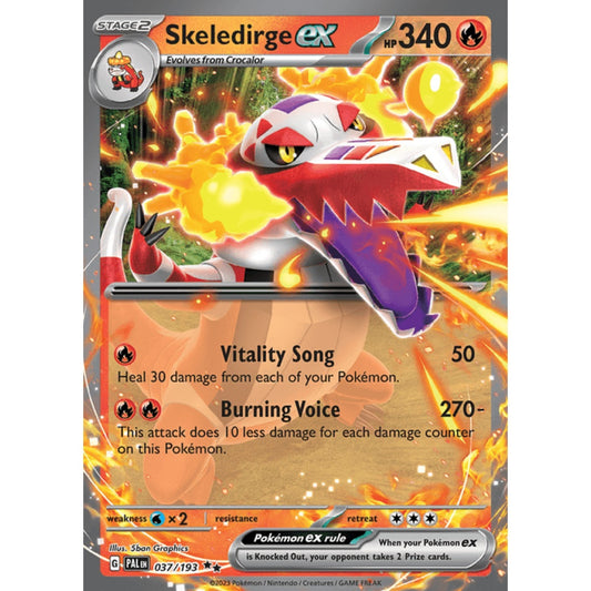 Skeledirge ex Double Rare 037/193 Pokemon Card Game Paldea Evolved