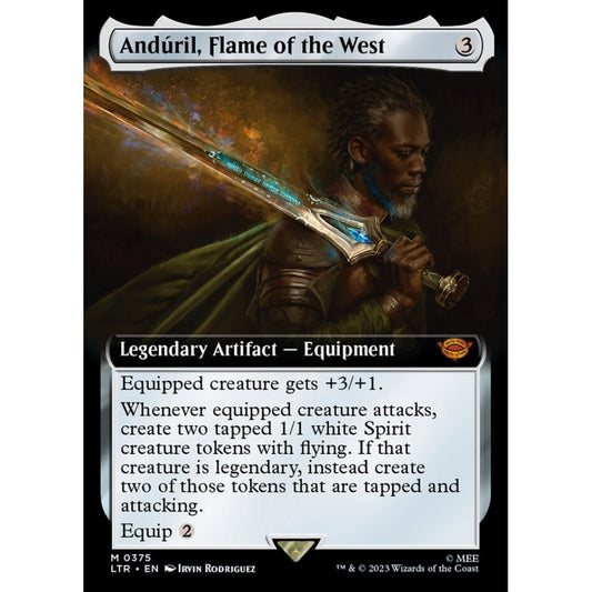 Andúril, Flame of the West, mythic, 375, Magic the Gathering, The Lord of the Rings: Tales of Middle-earth