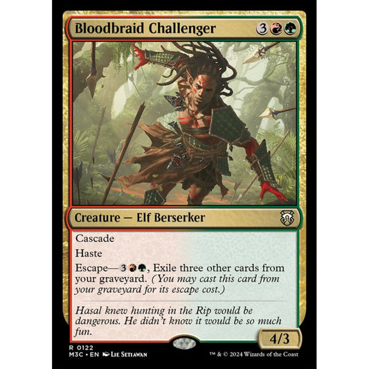Bloodbraid Challenger, 122, rare, Magic: The Gathering, Modern Horizons 3