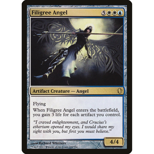 Filigree Angel rare 189 Magic the Gathering Commander 2013