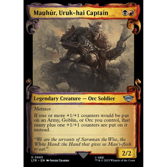 Mauhúr, Uruk-hai Captain, uncommon, 665, Magic the Gathering, The Lord of the Rings: Tales of Middle-earth