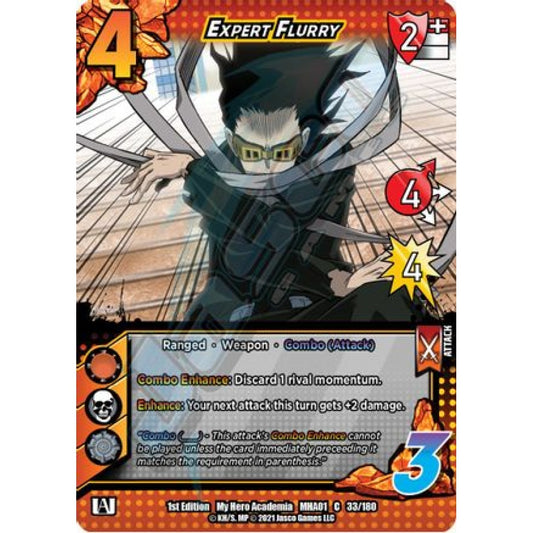 Expert Flurry, 33/180, C, UniVersus, MHA01 My Hero Academia