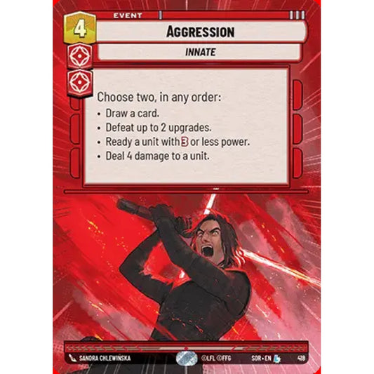 Aggression, 418, L, Star Wars Unlimited, Sparks Of Rebellion