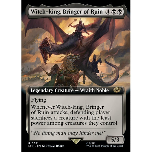 Witch-king, Bringer of Ruin, rare, 391, Magic the Gathering, The Lord of the Rings: Tales of Middle-earth