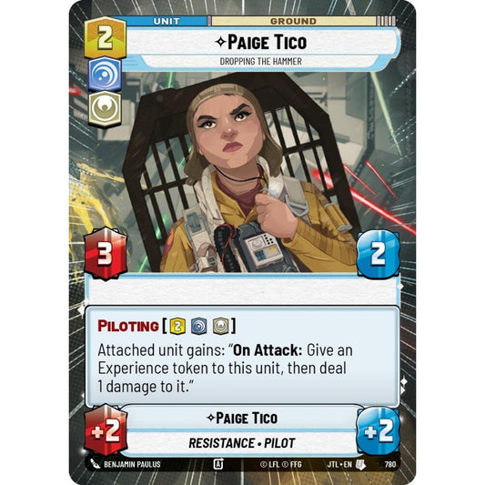 Paige Tico, U, JTL 780) Hyperspace Foil, Star Wars Unlimited