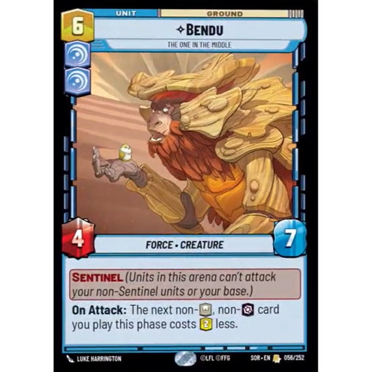 Bendu, 56, R, Star Wars Unlimited, Sparks Of Rebellion