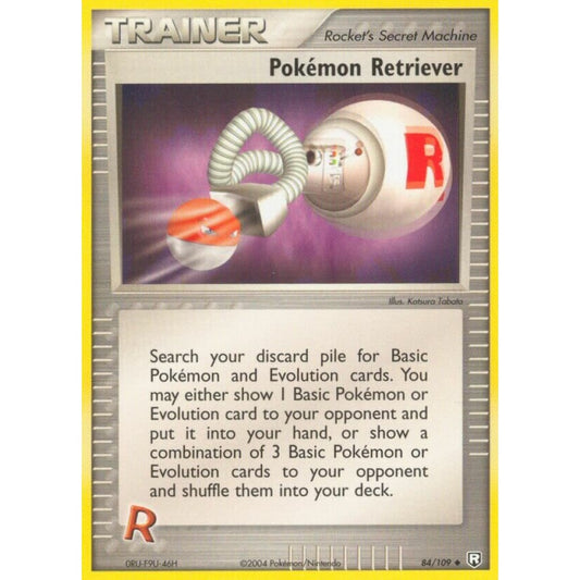 Pokémon Retriever Uncommon 84/109 Pokemon Card Game EX Team Rocket Returns