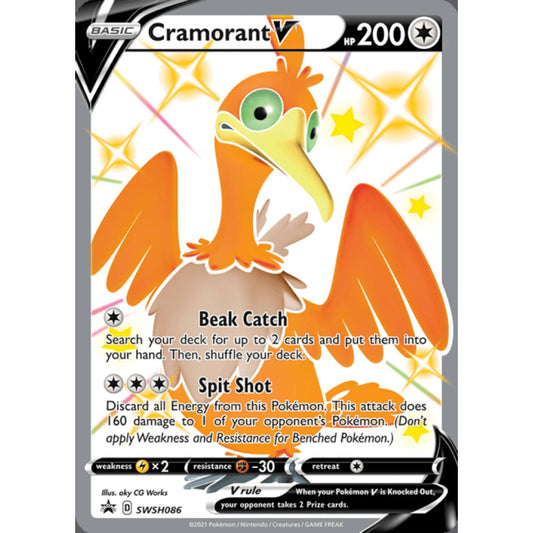 Cramorant V Black Star Promo SWSH086 Pokemon Card Game Sword & Shield Promos