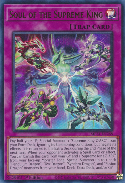 Soul of the Supreme King MP24-EN268 Ultra Ultra Rare Yu-Gi-Oh 25th Anniversary Tin: Dueling Mirrors in Art