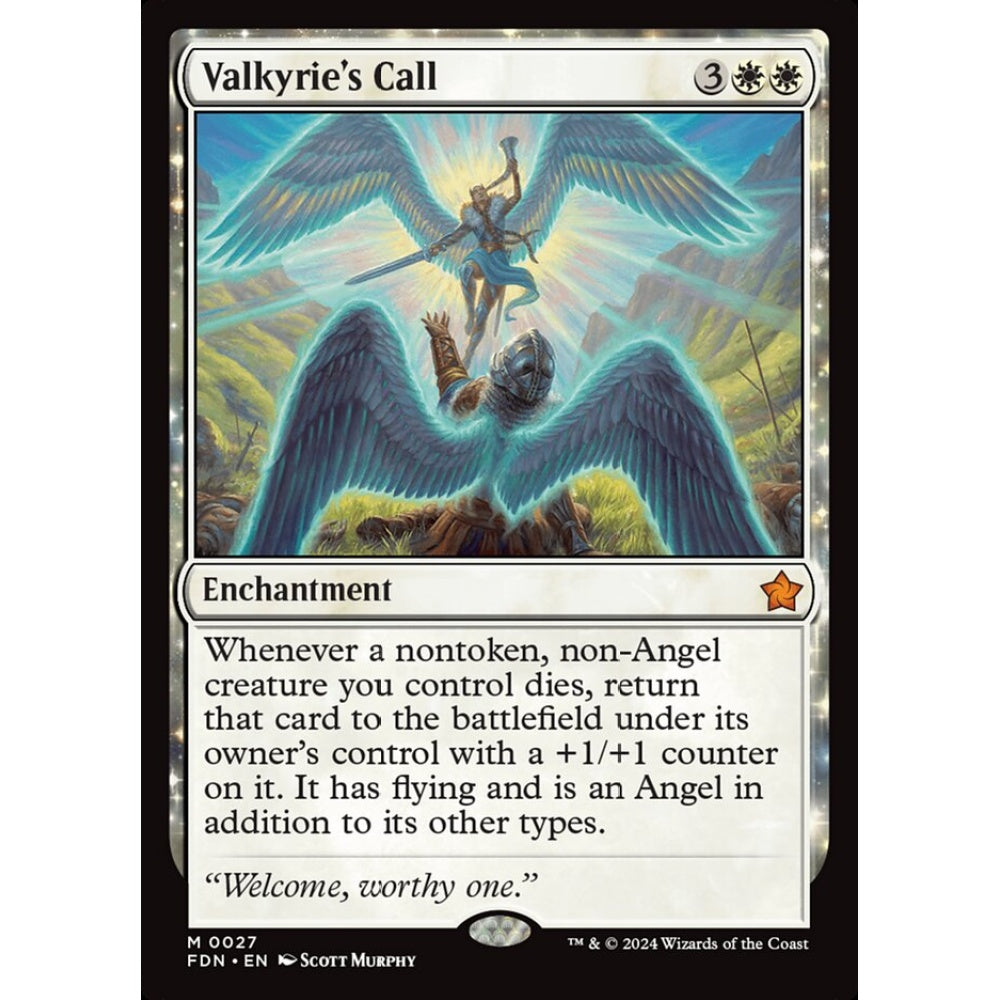 Valkyrie's Call, 27, mythic, Magic: The Gathering, Foundations