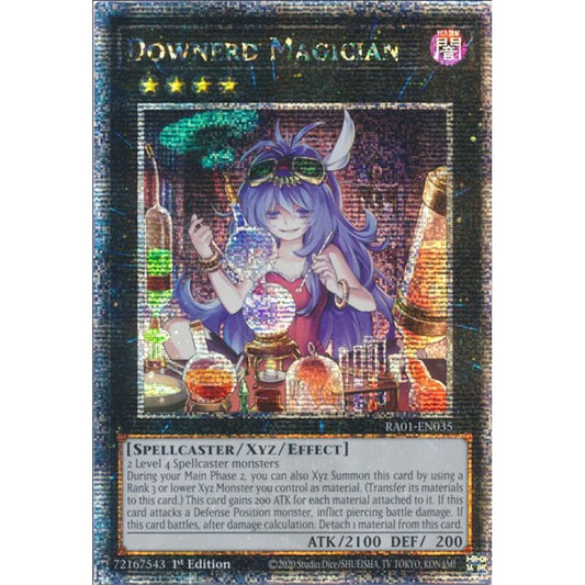 Downerd Magician (Quarter Century Secret Rare) RA01-EN035 QCR Yu-Gi-Oh 25th Anniversary Rarity Collection