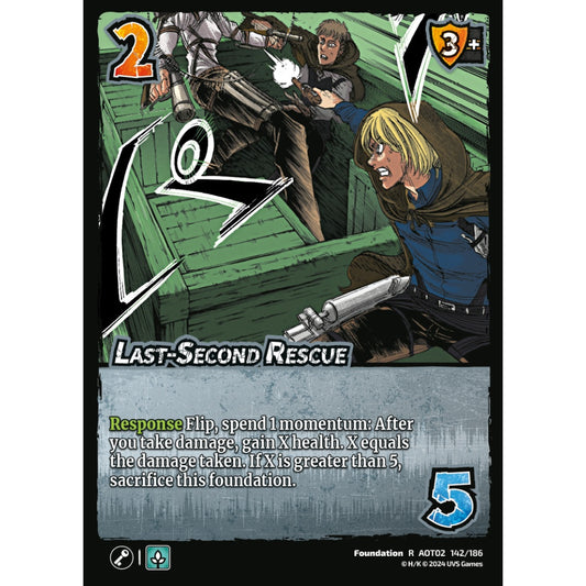 Last-Second Rescue, 142/186, AOT02, Universus, Attack on Titan: Origins of Power, Foundation, R
