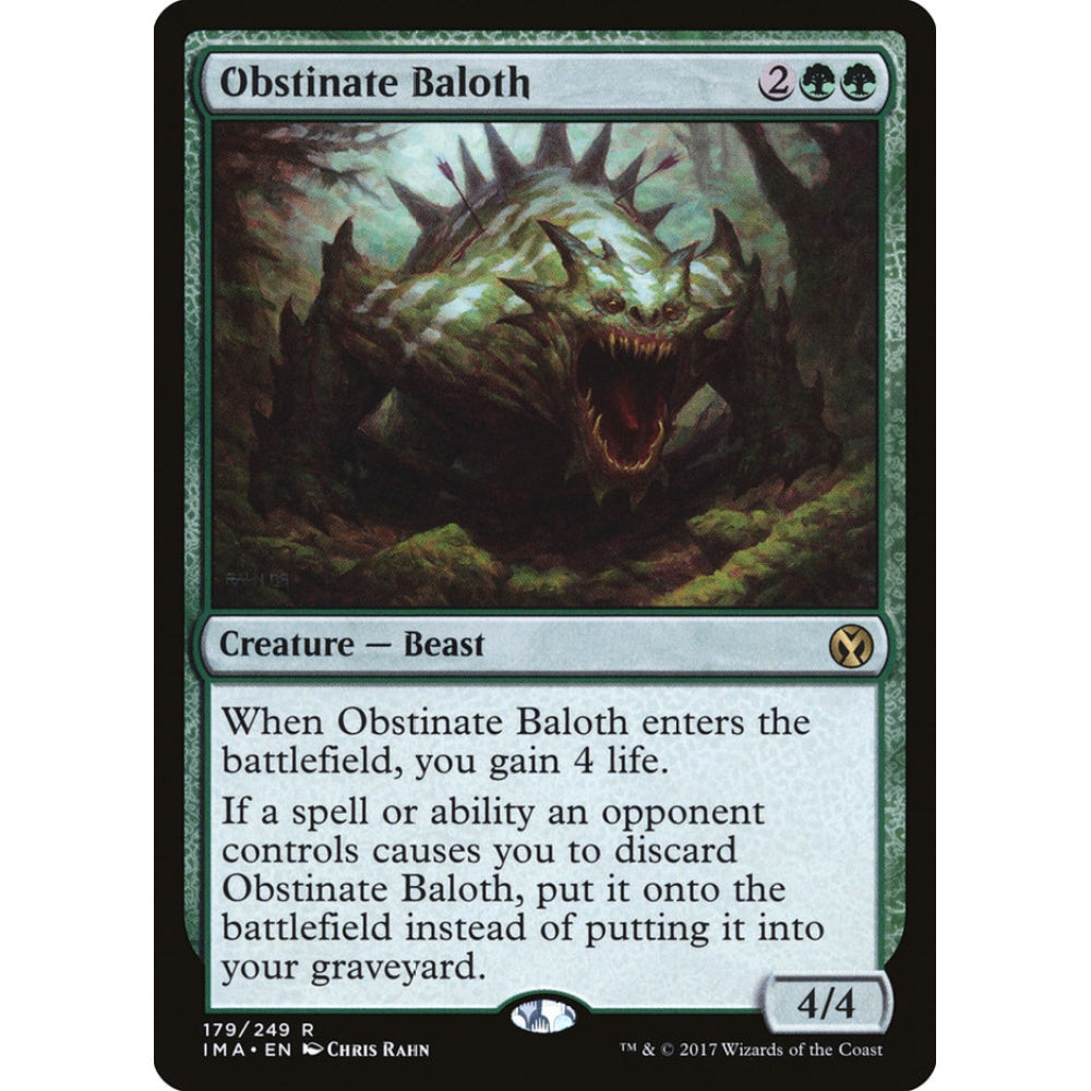 Obstinate Baloth rare 179 Magic the Gathering Iconic Masters