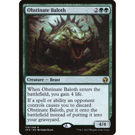 Obstinate Baloth rare 179 Magic the Gathering Iconic Masters