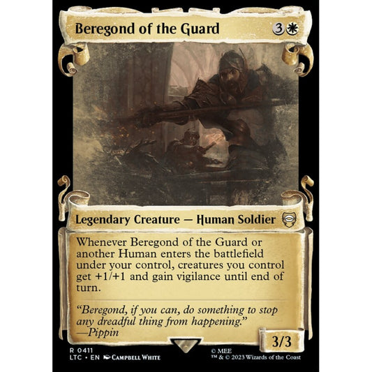 Beregond of the Guard, rare, 411, Magic the Gathering, Tales of Middle-earth Commander