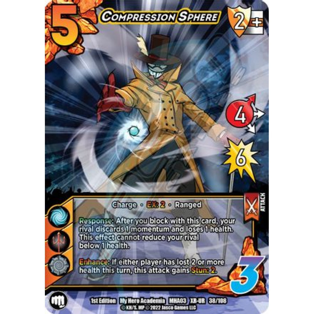 Compression Sphere, 38/108, XR-UR, UniVersus, MHA03 Heroes Clash