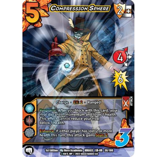 Compression Sphere, 38/108, XR-UR, UniVersus, MHA03 Heroes Clash
