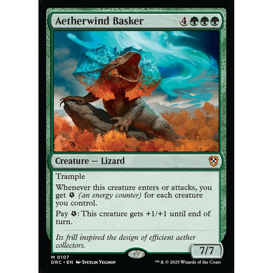 Aetherwind Basker, 107, mythic, Magic: The Gathering, Aetherdrift Commander