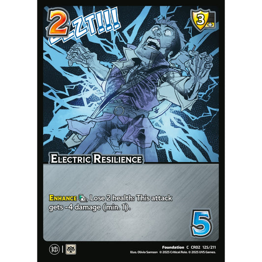 Electric Resilience, 125/211, CR02, Universus, Critical Role: Heroes Of Exandria, Foundation, C