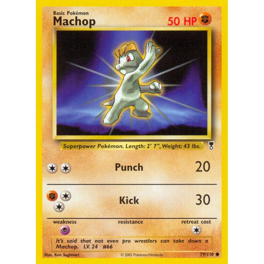 Machop Common 79/110 Pokemon Card Game Legendary Collection