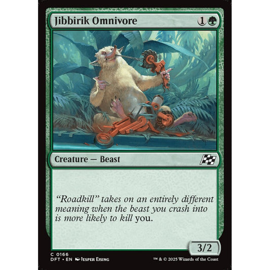 Jibbirik Omnivore, 166, common, Magic: The Gathering, Aetherdrift