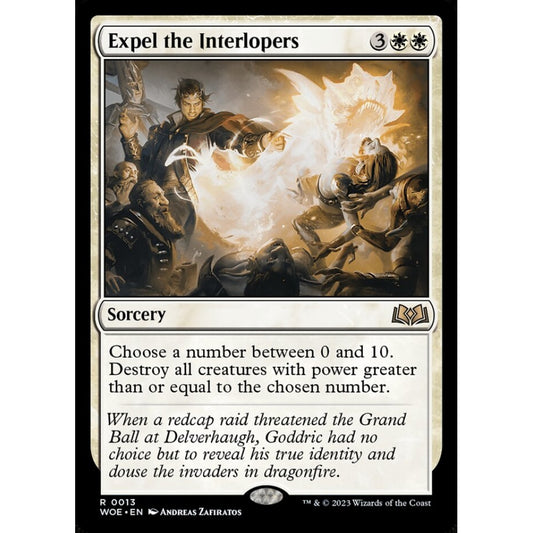 Expel the Interlopers, rare, 13, Magic the Gathering, Wilds of Eldraine