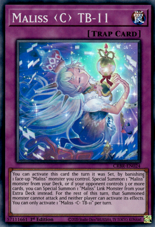 Maliss <C> TB-11 CRBR-EN024 Super Super Rare Yu-Gi-Oh Crossover Breakers in Art