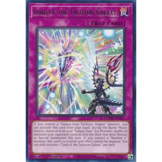 Lord of the Tachyon Galaxy MZTM-EN017 Rare Rare Yu-Gi-Oh Maze of the Master in Art